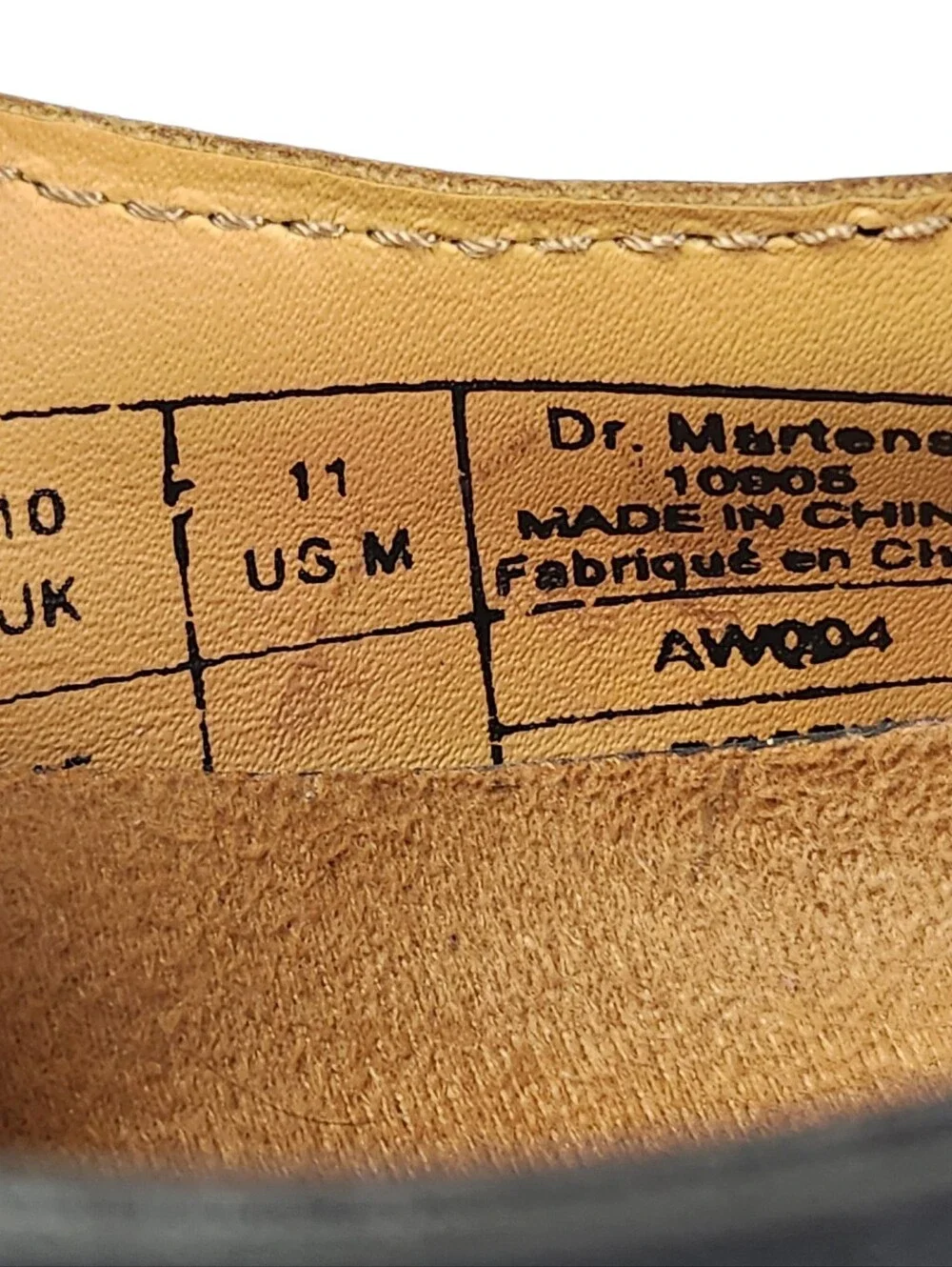 Dr. Martens Black Leather Oxford Shoes Mens Size 11 10805 8053 AirWair Cushion
